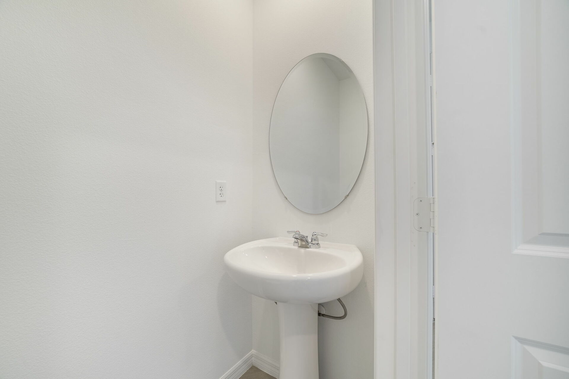 single sink and mirror 