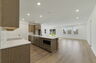 center island with walk-in pantry