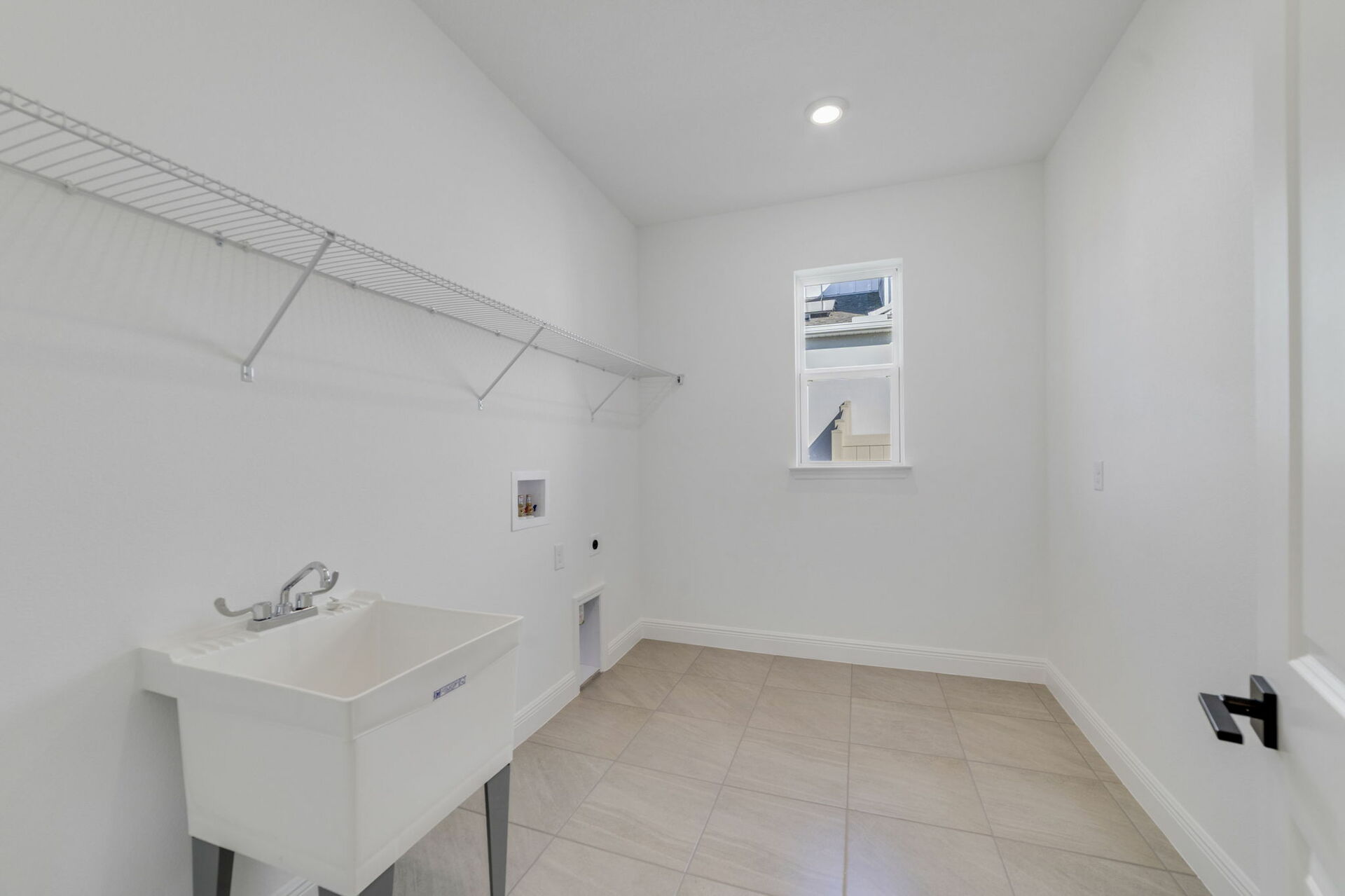 large sink and single window