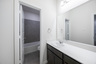 guest bathroom with soaking tub