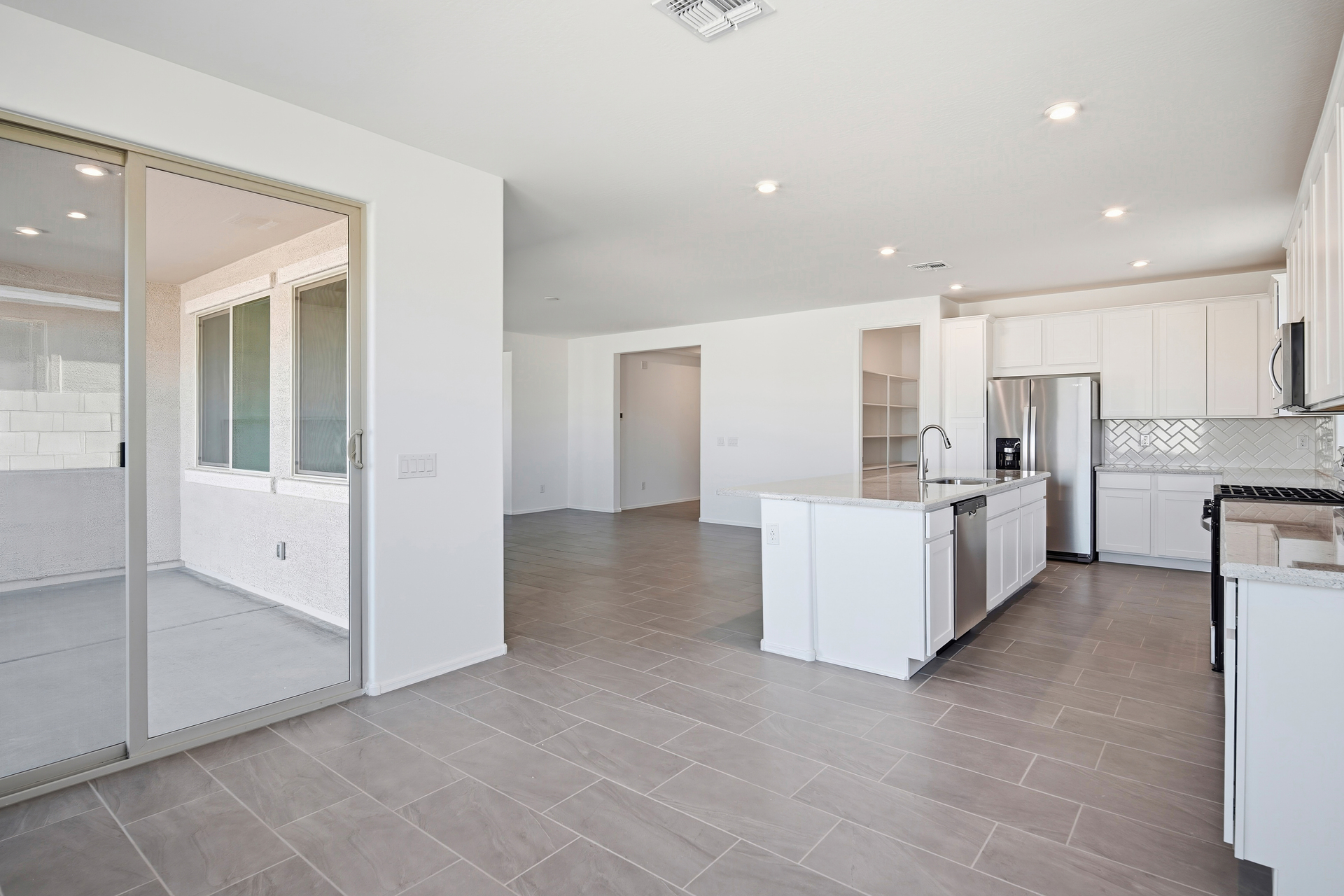 spacious dining space with plenty of natural light