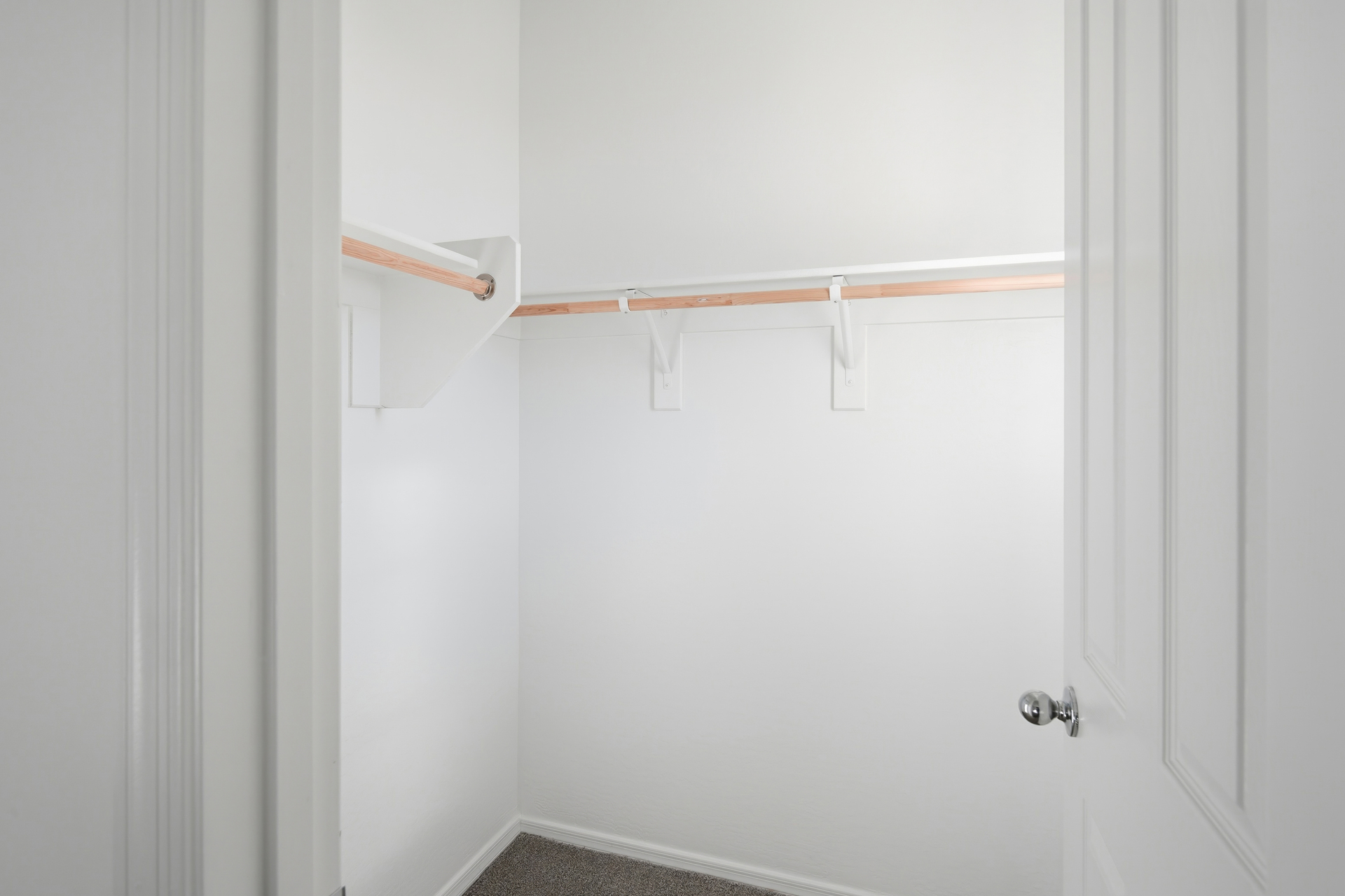 spacious walk-in closet for extra storage