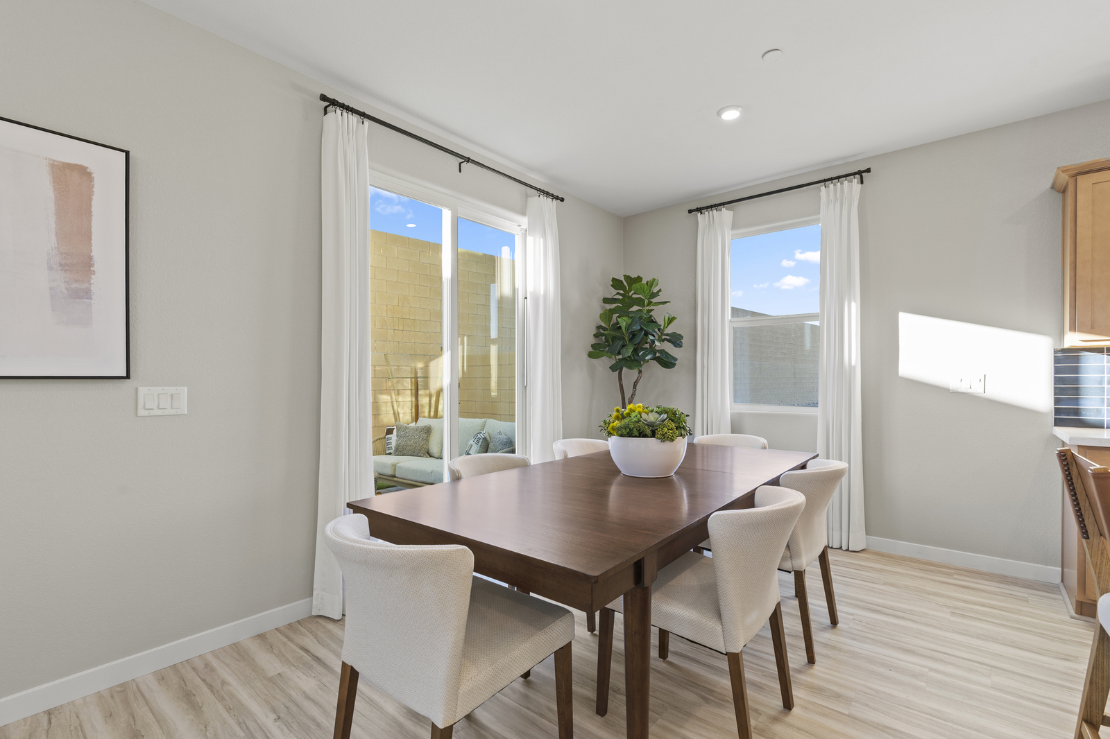 dining room with table and chairs 