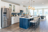 kitchen with a center island and stainless steel appliances