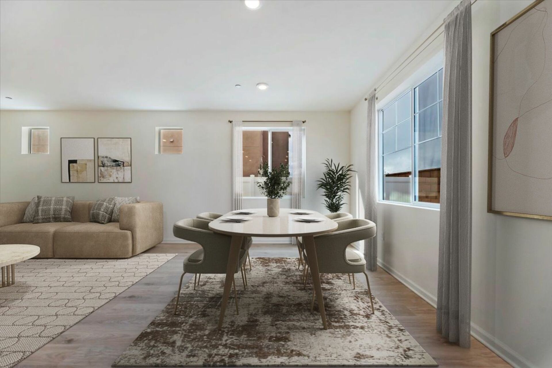 dining area near great room and kitchen