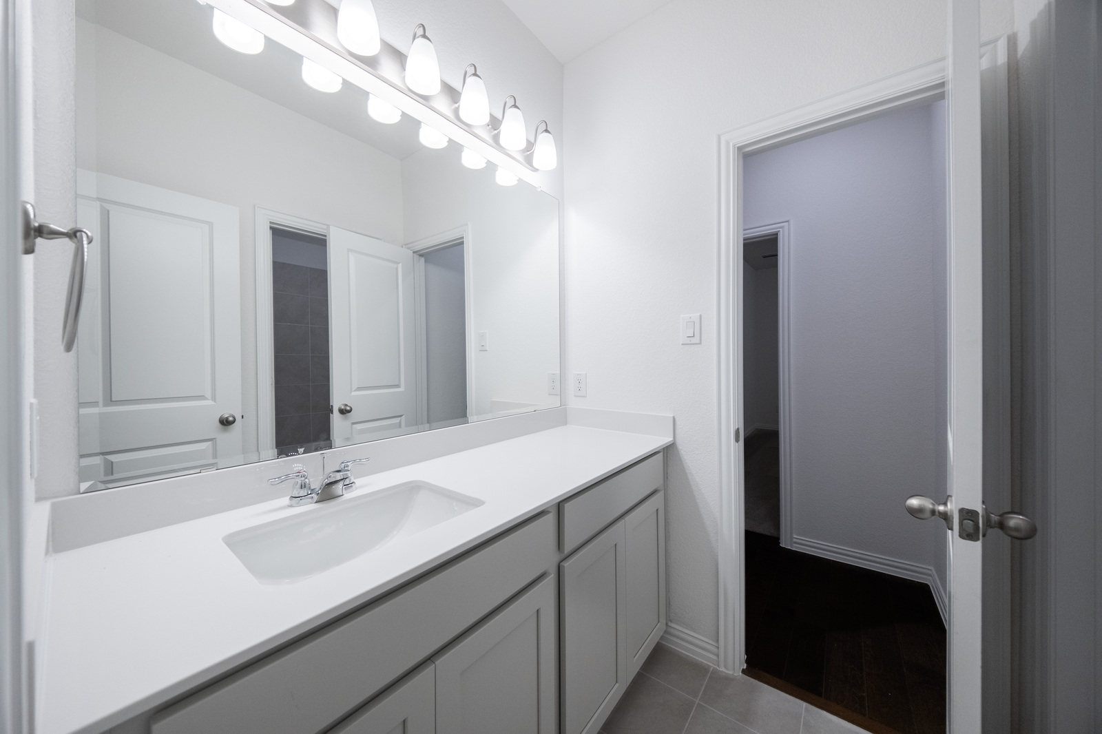 guest bathroom with soaking tub