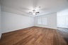 open great room with hardwood flooring
