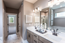 primary bathroom with separate shower & tub