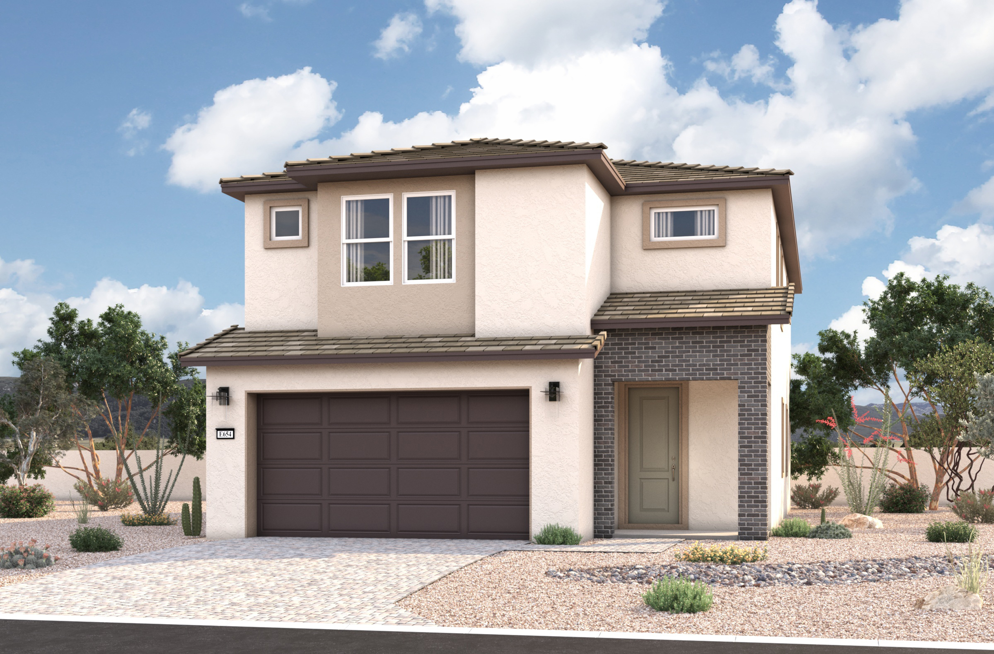 Valencia Desert Contemporary Elevation