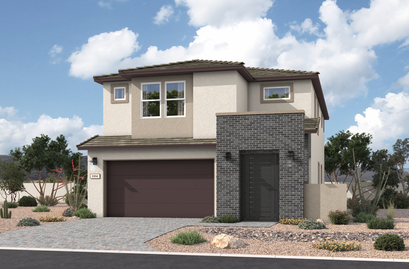 Valencia Desert Contemporary Elevation