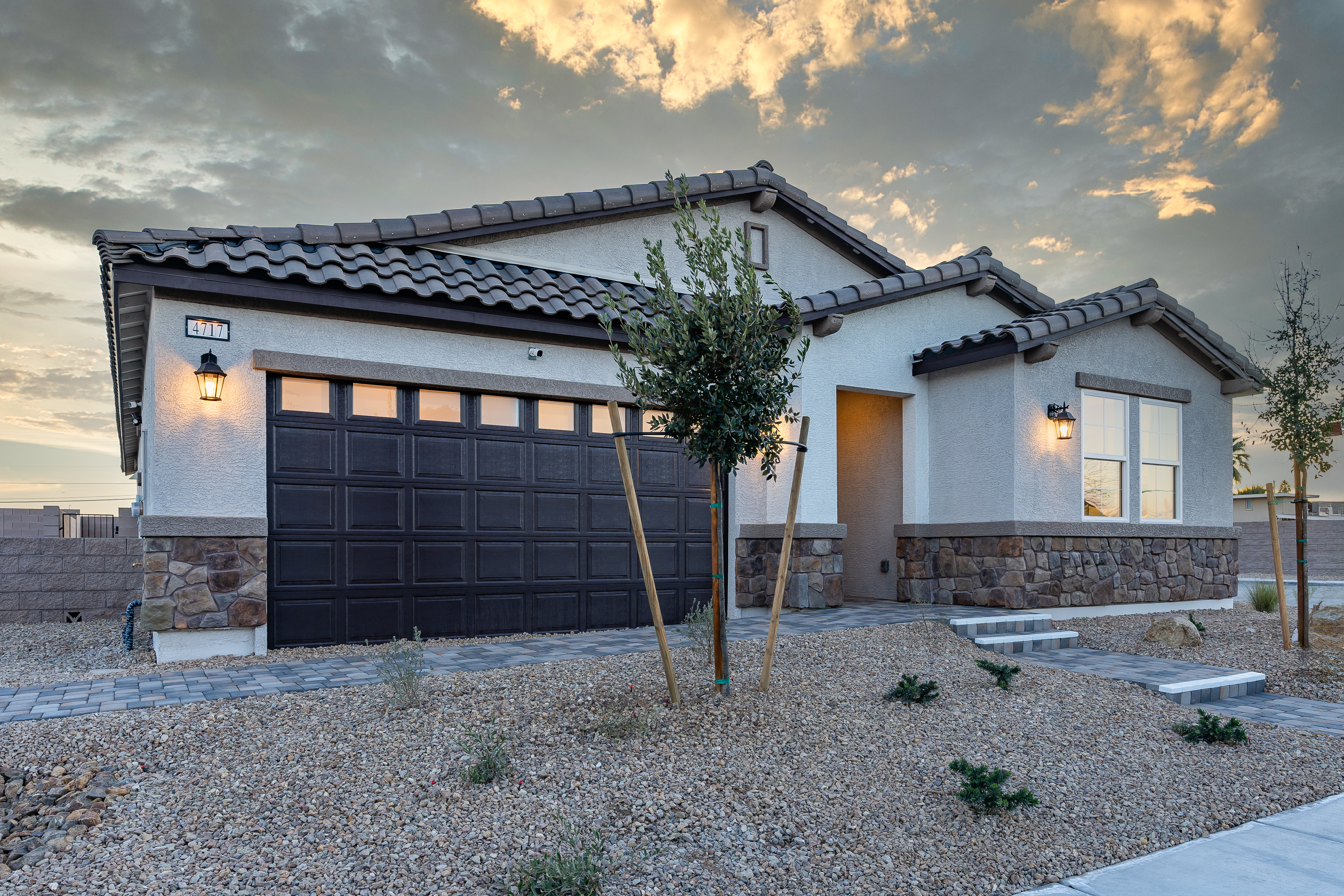 willow single-story home with desert landscaping